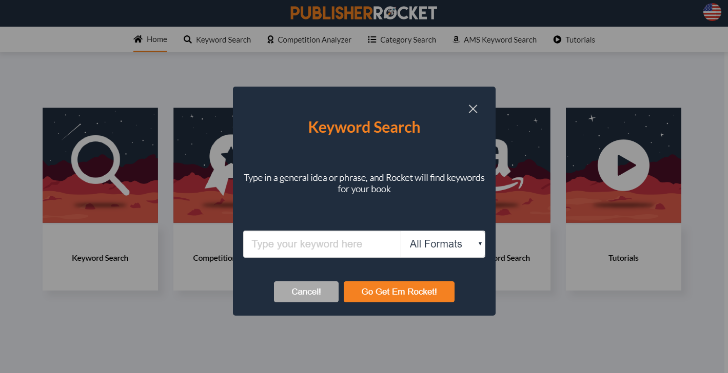 publisher rocket keyword input