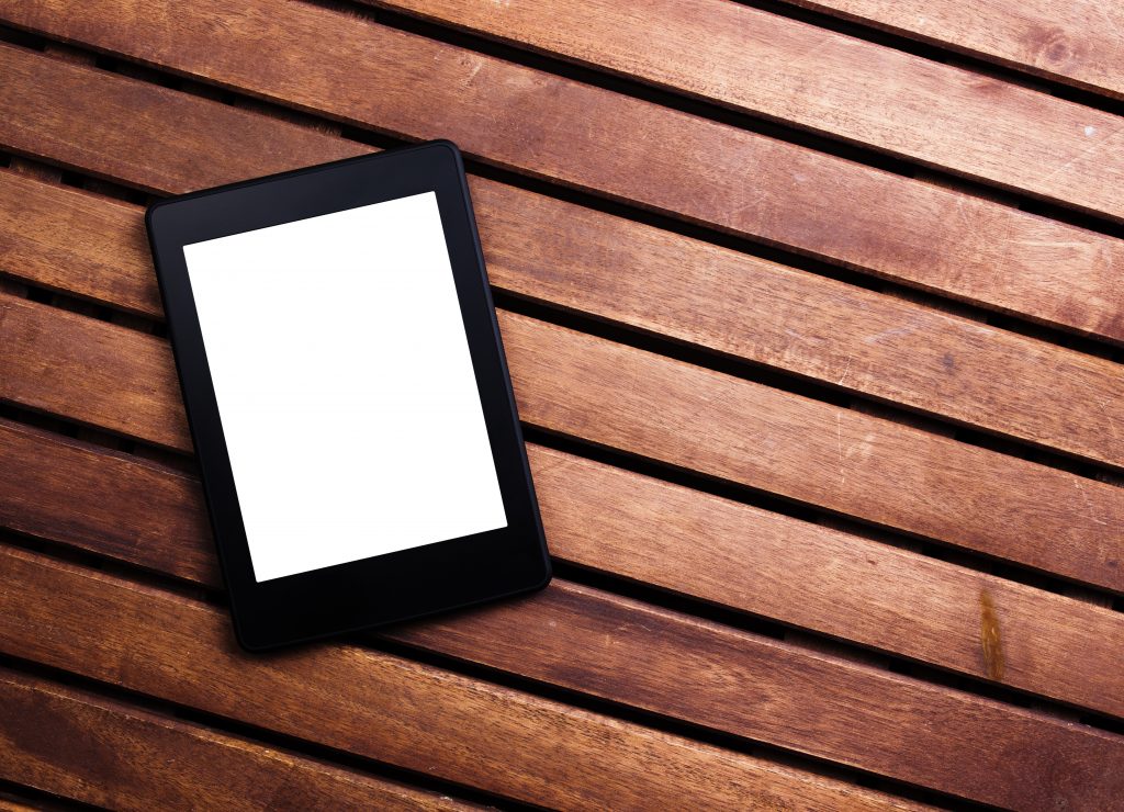 Tablet on a table